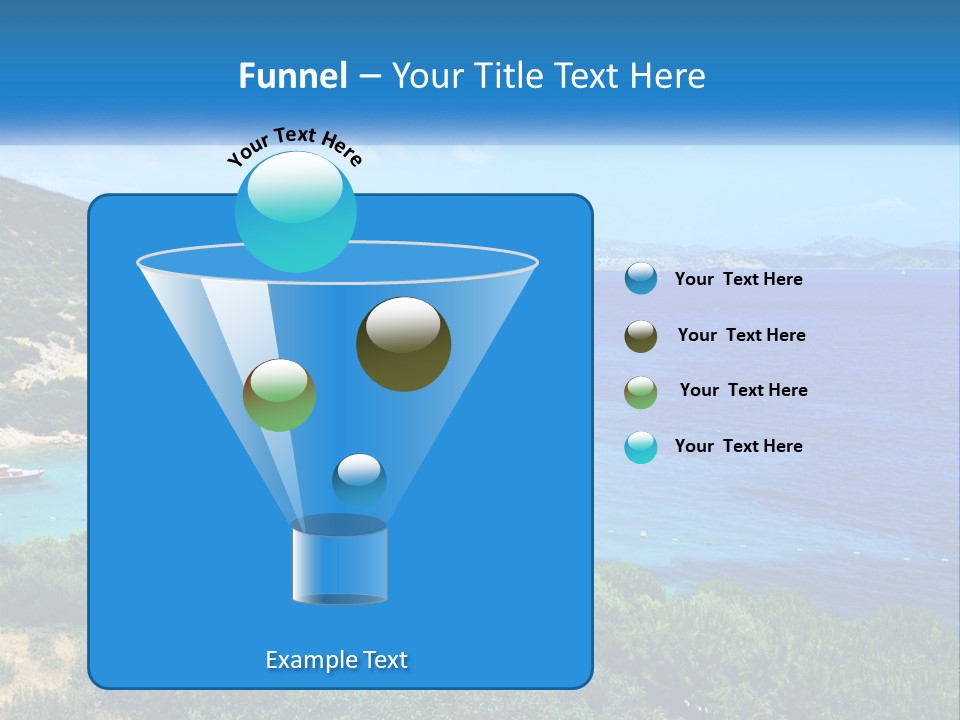 A Large Body Of Water Surrounded By Trees PowerPoint Template