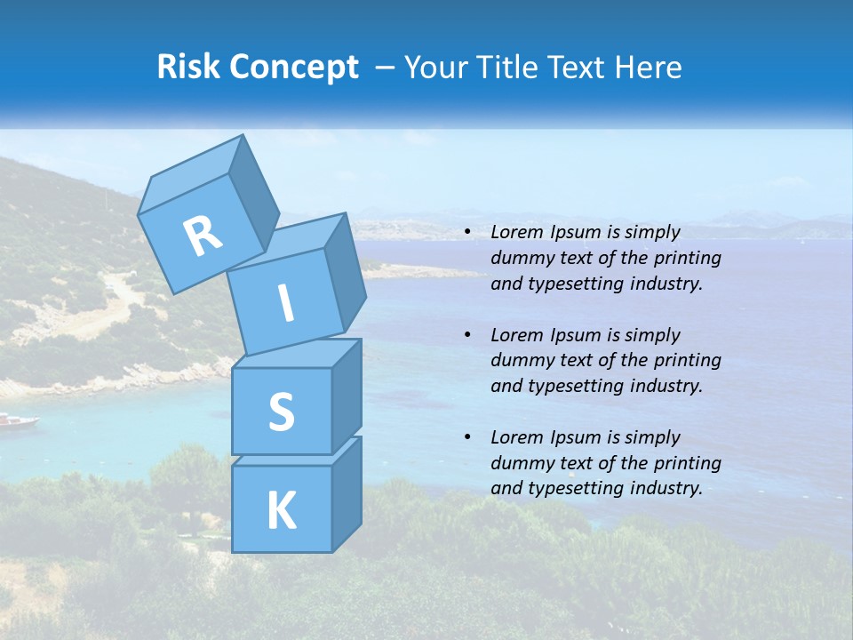 A Large Body Of Water Surrounded By Trees PowerPoint Template