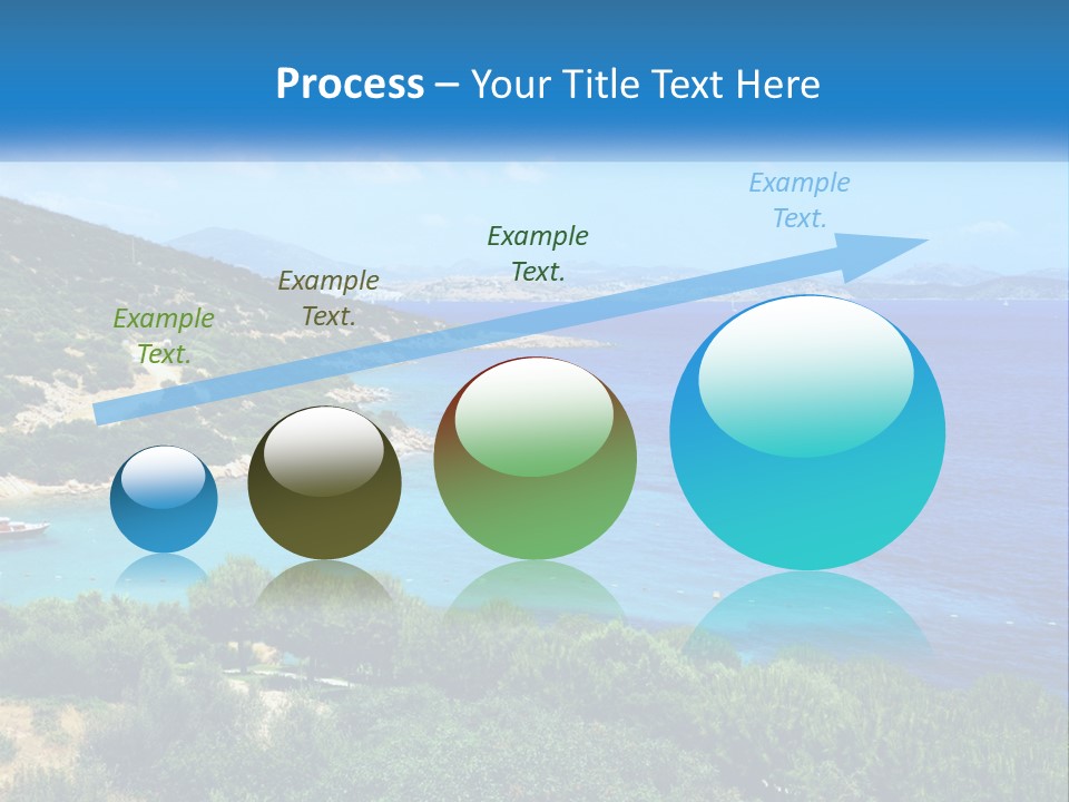 A Large Body Of Water Surrounded By Trees PowerPoint Template