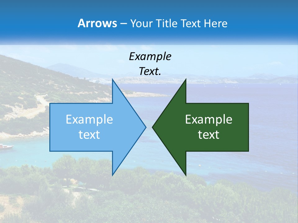 A Large Body Of Water Surrounded By Trees PowerPoint Template