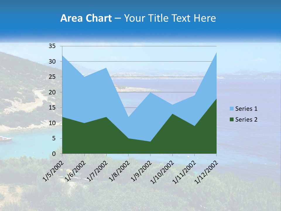 A Large Body Of Water Surrounded By Trees PowerPoint Template