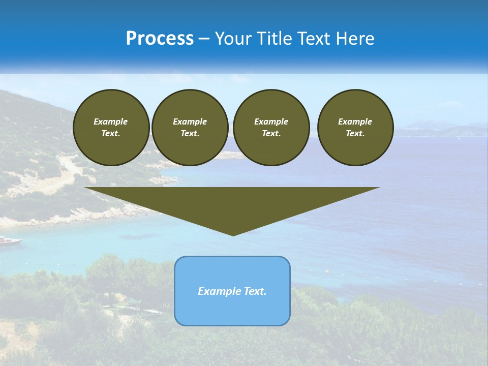 A Large Body Of Water Surrounded By Trees PowerPoint Template