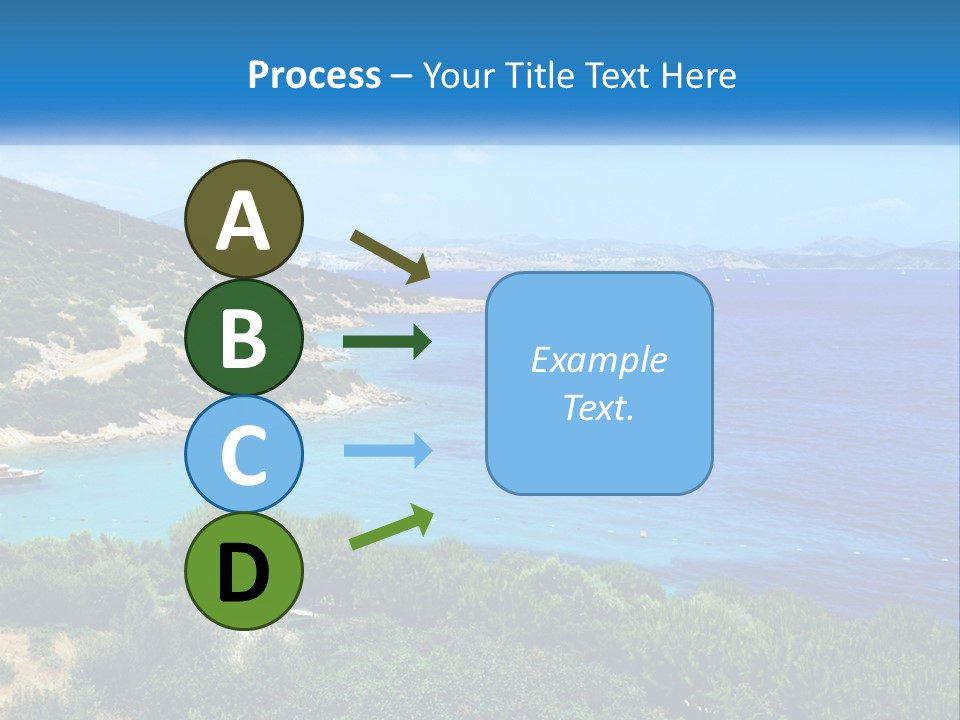 A Large Body Of Water Surrounded By Trees PowerPoint Template