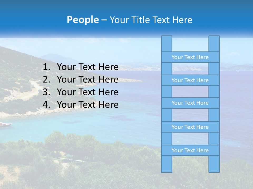 A Large Body Of Water Surrounded By Trees PowerPoint Template