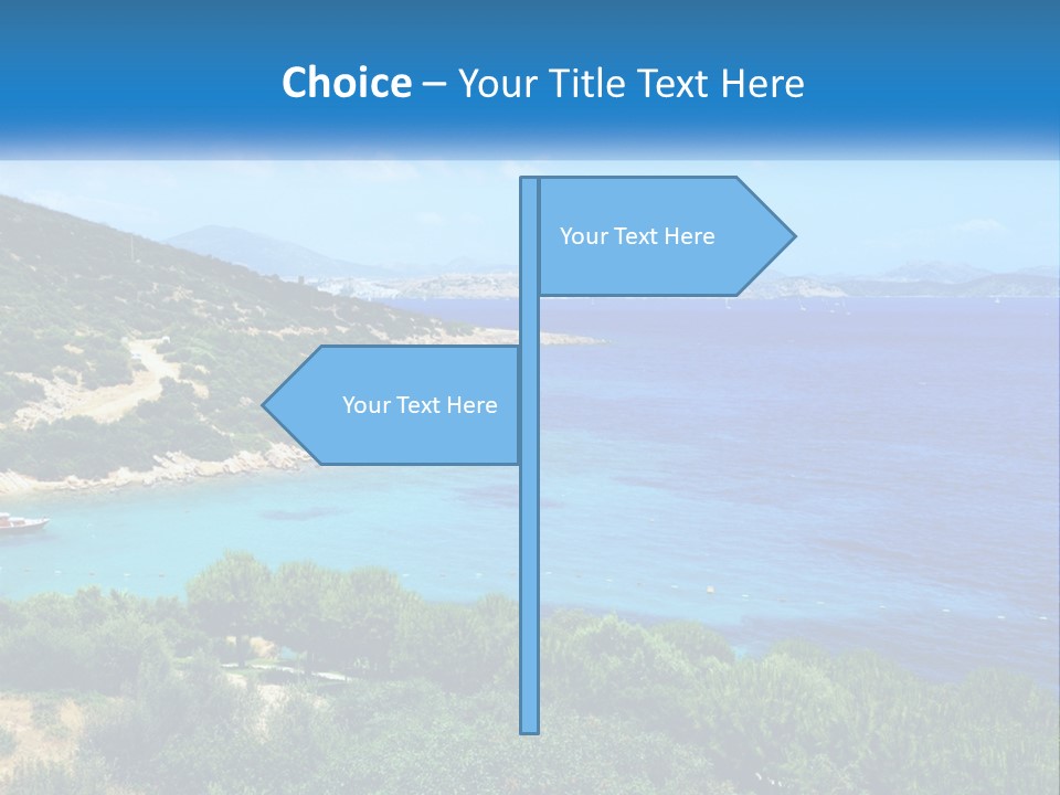 A Large Body Of Water Surrounded By Trees PowerPoint Template