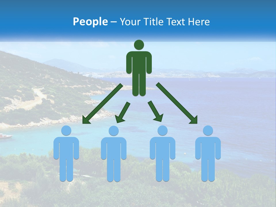 A Large Body Of Water Surrounded By Trees PowerPoint Template