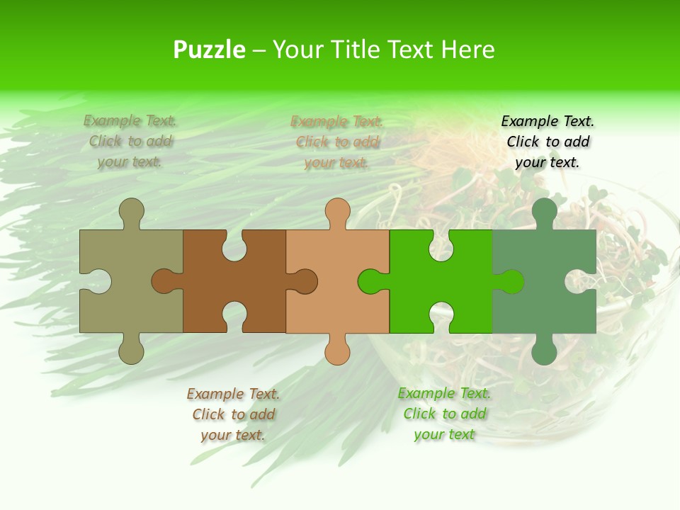 A Bowl Of Sprouts And A Bowl Of Sprouts On A White PowerPoint Template