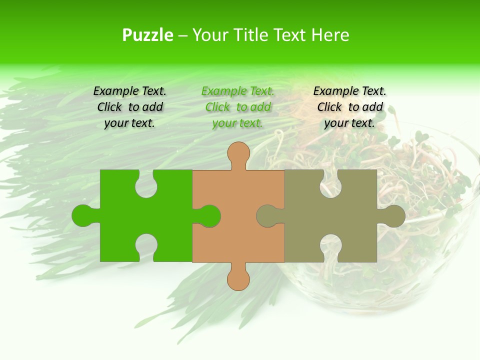 A Bowl Of Sprouts And A Bowl Of Sprouts On A White PowerPoint Template