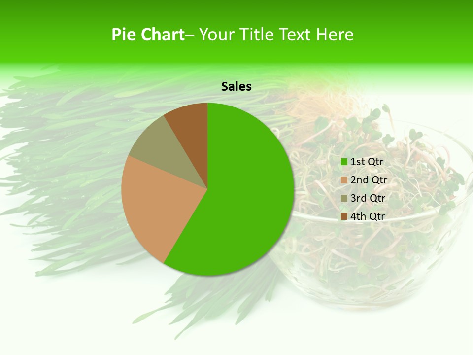 A Bowl Of Sprouts And A Bowl Of Sprouts On A White PowerPoint Template