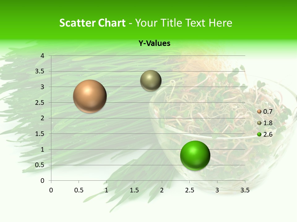 A Bowl Of Sprouts And A Bowl Of Sprouts On A White PowerPoint Template