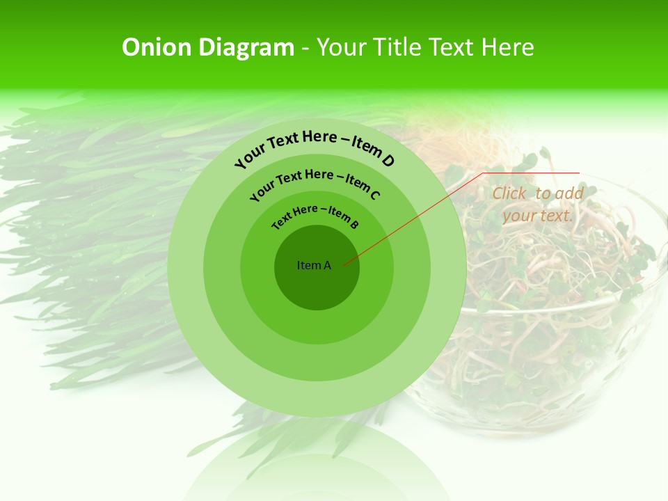 A Bowl Of Sprouts And A Bowl Of Sprouts On A White PowerPoint Template