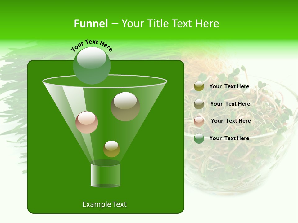 A Bowl Of Sprouts And A Bowl Of Sprouts On A White PowerPoint Template