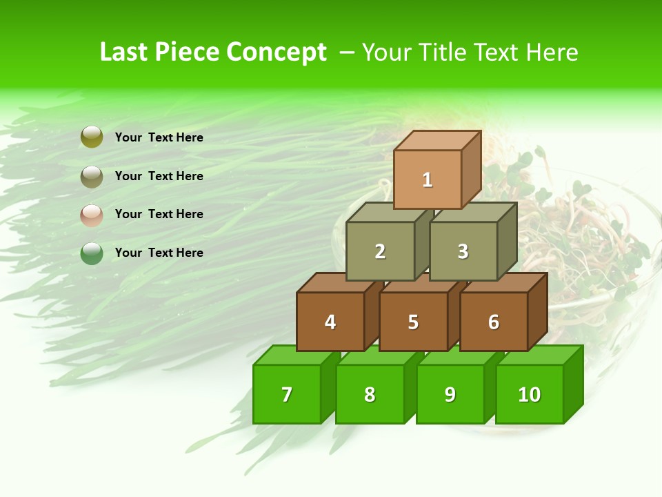 A Bowl Of Sprouts And A Bowl Of Sprouts On A White PowerPoint Template