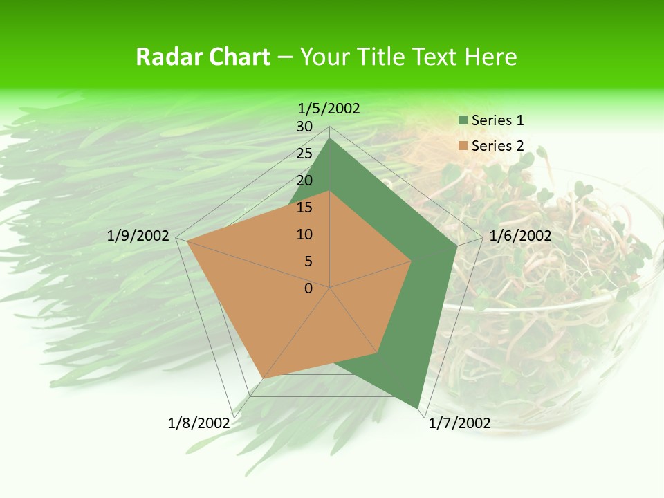 A Bowl Of Sprouts And A Bowl Of Sprouts On A White PowerPoint Template
