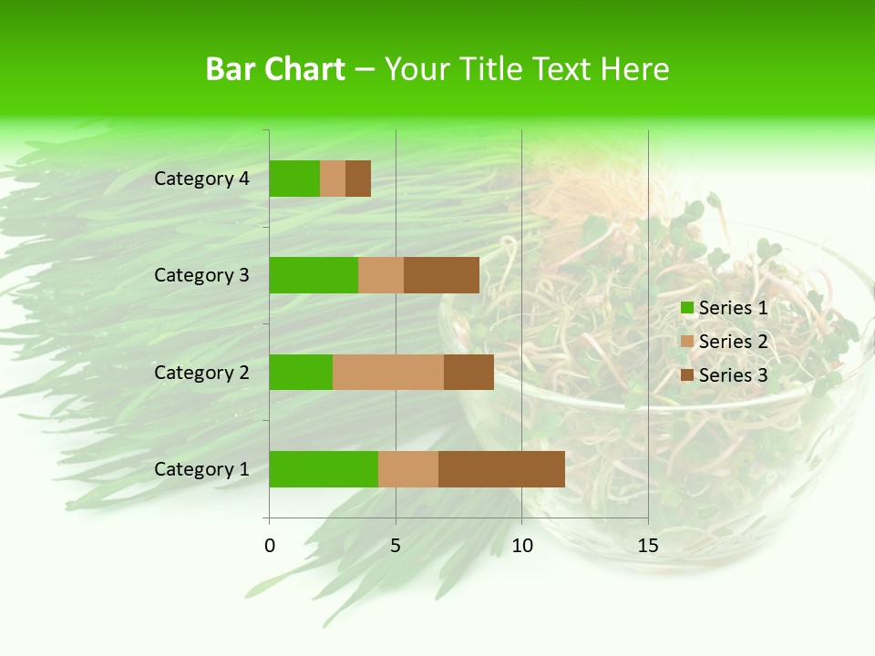 A Bowl Of Sprouts And A Bowl Of Sprouts On A White PowerPoint Template