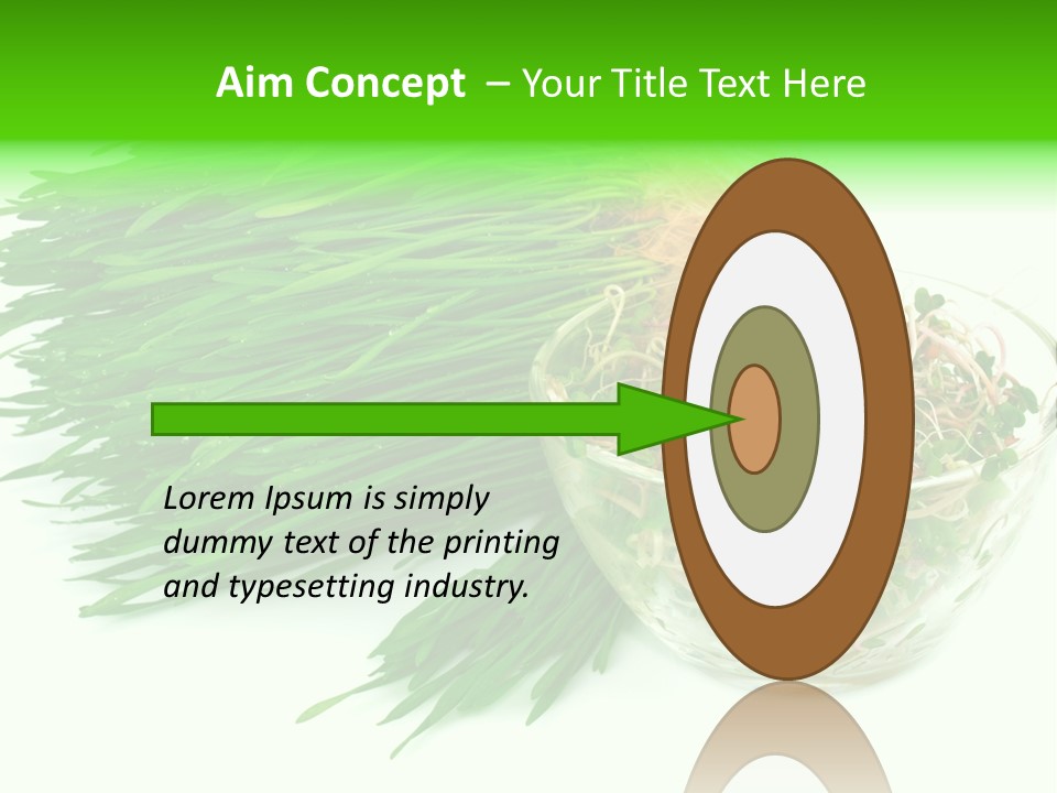 A Bowl Of Sprouts And A Bowl Of Sprouts On A White PowerPoint Template