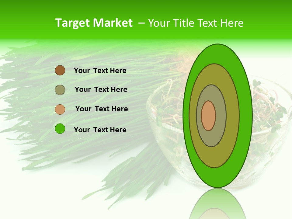 A Bowl Of Sprouts And A Bowl Of Sprouts On A White PowerPoint Template