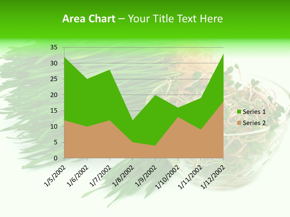 A Bowl Of Sprouts And A Bowl Of Sprouts On A White PowerPoint Template