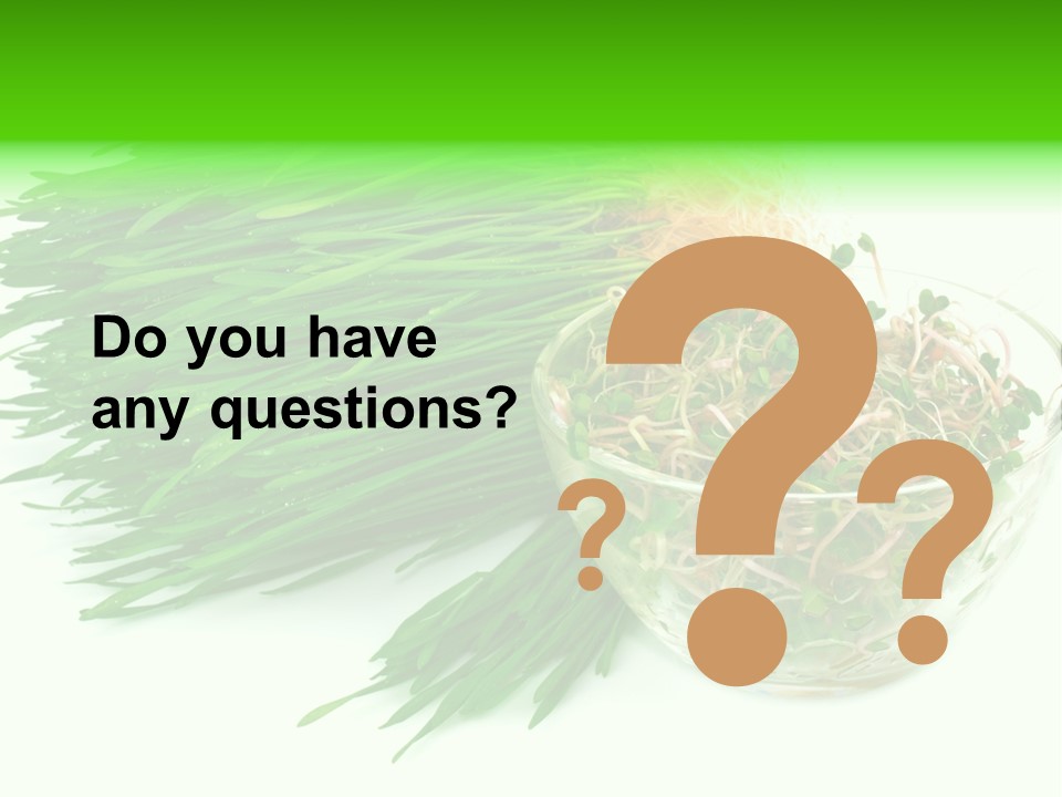 A Bowl Of Sprouts And A Bowl Of Sprouts On A White PowerPoint Template