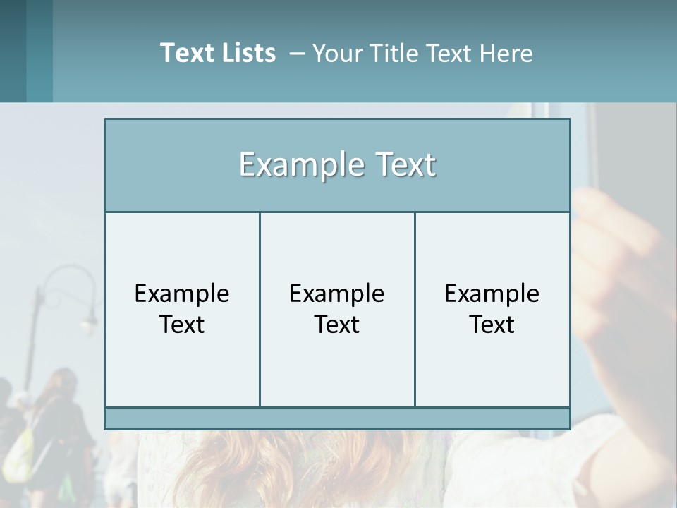 A Woman Taking A Picture With Her Cell Phone PowerPoint Template