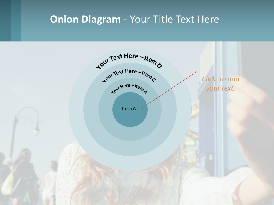 A Woman Taking A Picture With Her Cell Phone PowerPoint Template