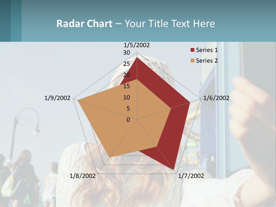 A Woman Taking A Picture With Her Cell Phone PowerPoint Template