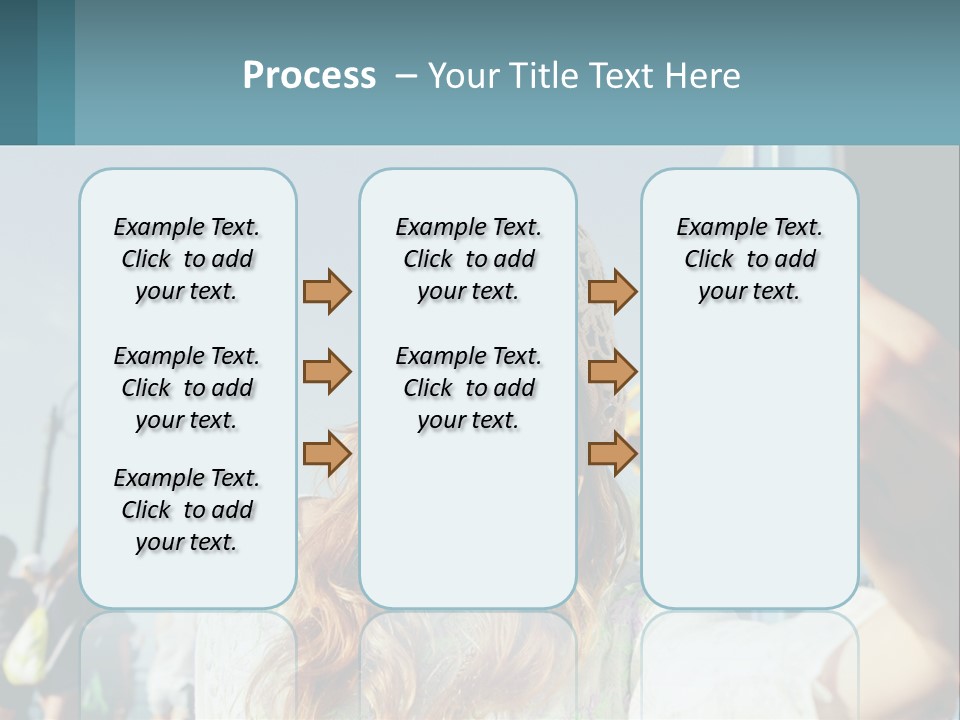A Woman Taking A Picture With Her Cell Phone PowerPoint Template