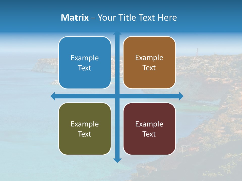 A Large Body Of Water Surrounded By Mountains PowerPoint Template