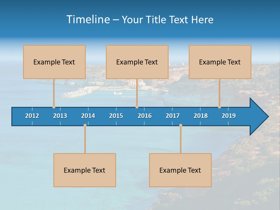 A Large Body Of Water Surrounded By Mountains PowerPoint Template