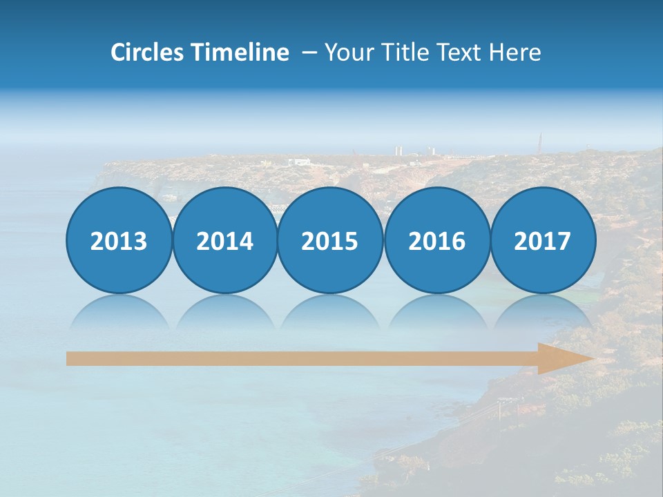 A Large Body Of Water Surrounded By Mountains PowerPoint Template