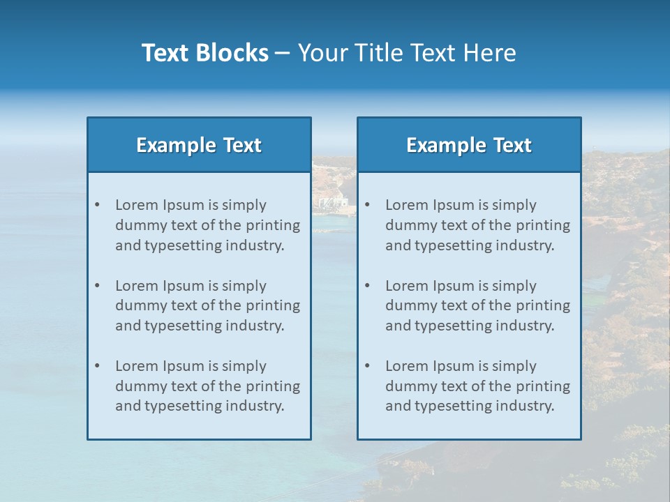 A Large Body Of Water Surrounded By Mountains PowerPoint Template