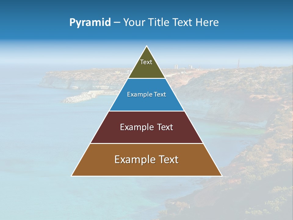 A Large Body Of Water Surrounded By Mountains PowerPoint Template
