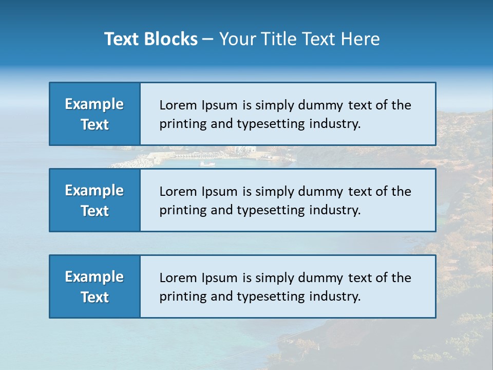 A Large Body Of Water Surrounded By Mountains PowerPoint Template