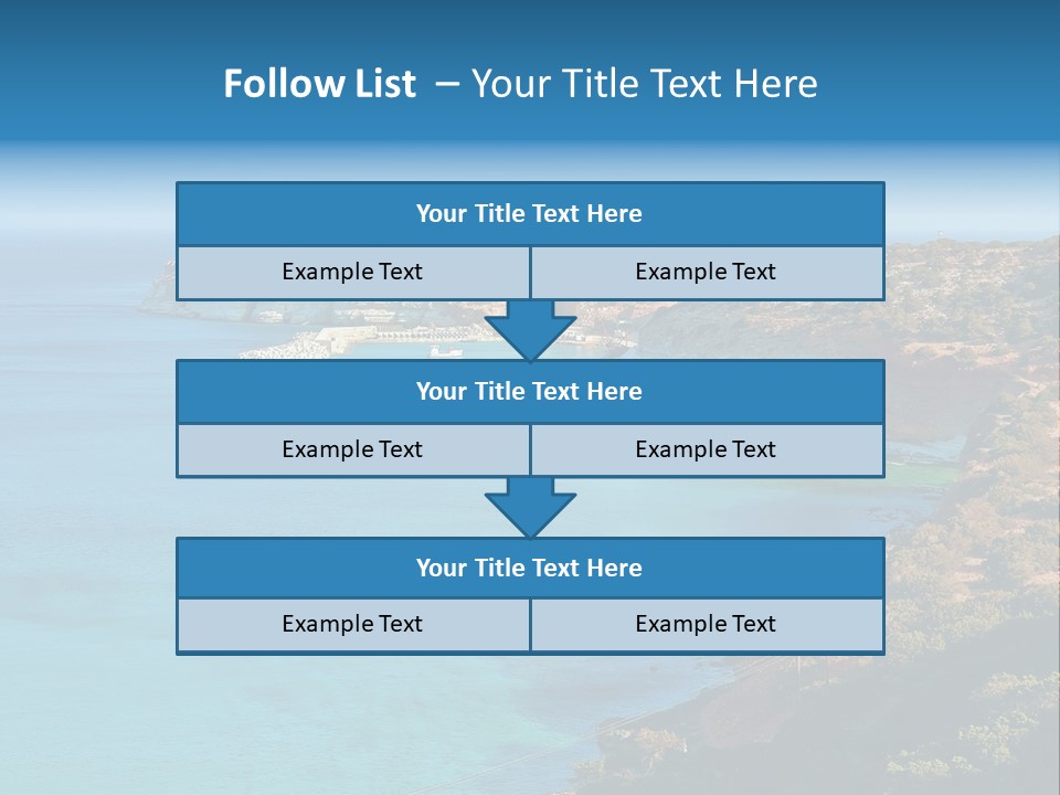 A Large Body Of Water Surrounded By Mountains PowerPoint Template