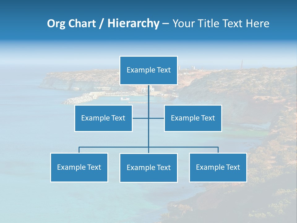 A Large Body Of Water Surrounded By Mountains PowerPoint Template