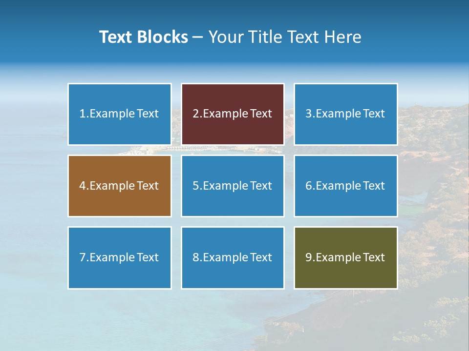 A Large Body Of Water Surrounded By Mountains PowerPoint Template