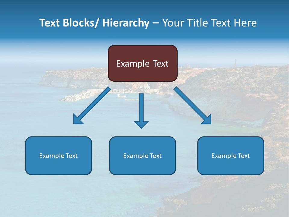 A Large Body Of Water Surrounded By Mountains PowerPoint Template
