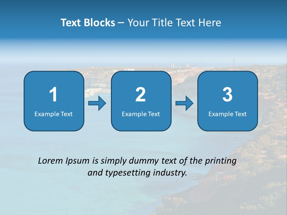A Large Body Of Water Surrounded By Mountains PowerPoint Template