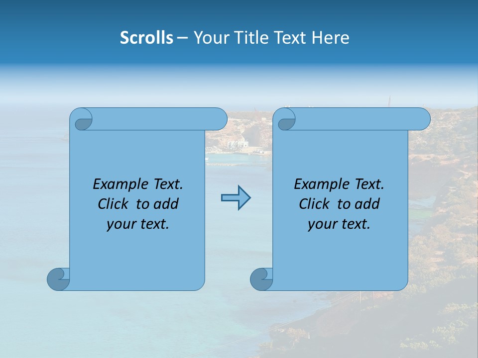 A Large Body Of Water Surrounded By Mountains PowerPoint Template