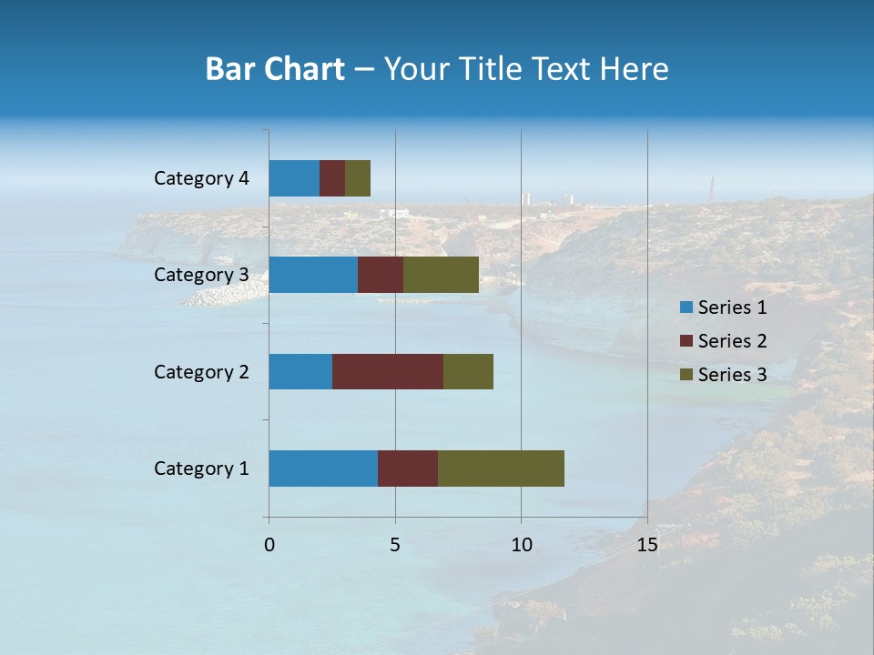 A Large Body Of Water Surrounded By Mountains PowerPoint Template