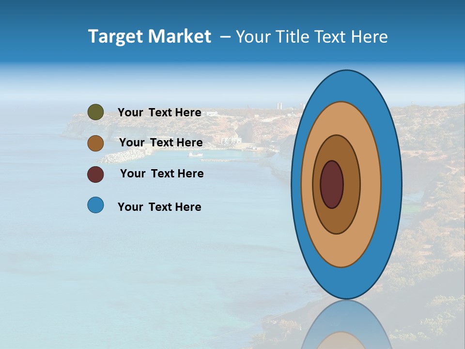 A Large Body Of Water Surrounded By Mountains PowerPoint Template