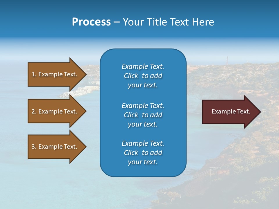 A Large Body Of Water Surrounded By Mountains PowerPoint Template