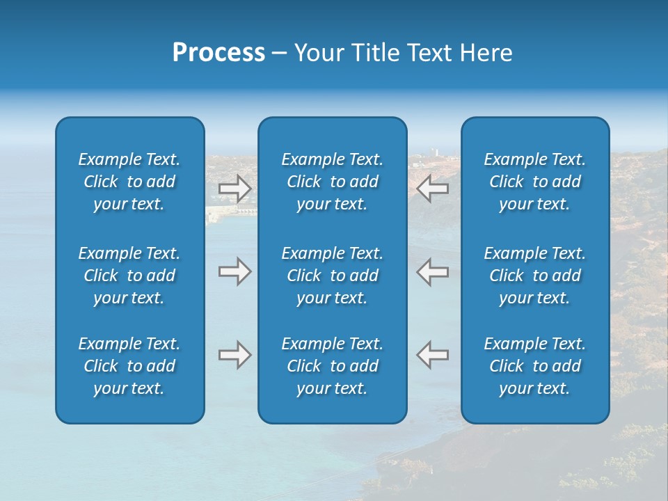 A Large Body Of Water Surrounded By Mountains PowerPoint Template