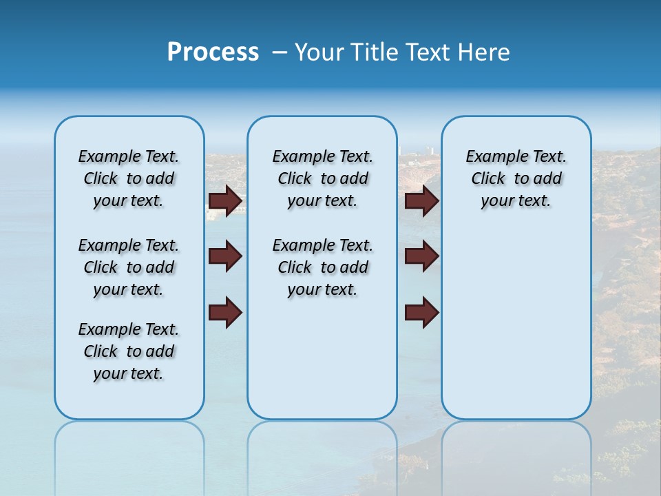A Large Body Of Water Surrounded By Mountains PowerPoint Template
