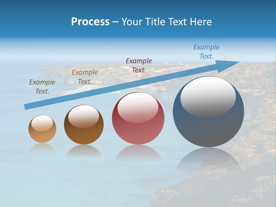 A Large Body Of Water Surrounded By Mountains PowerPoint Template