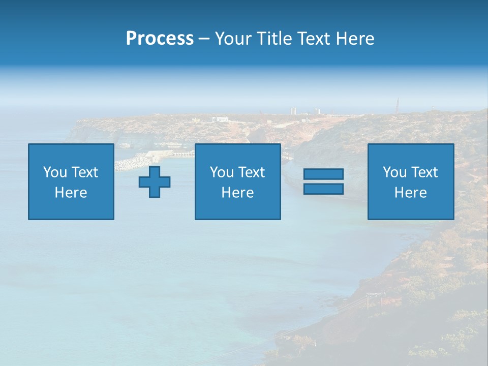 A Large Body Of Water Surrounded By Mountains PowerPoint Template