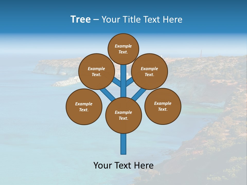 A Large Body Of Water Surrounded By Mountains PowerPoint Template