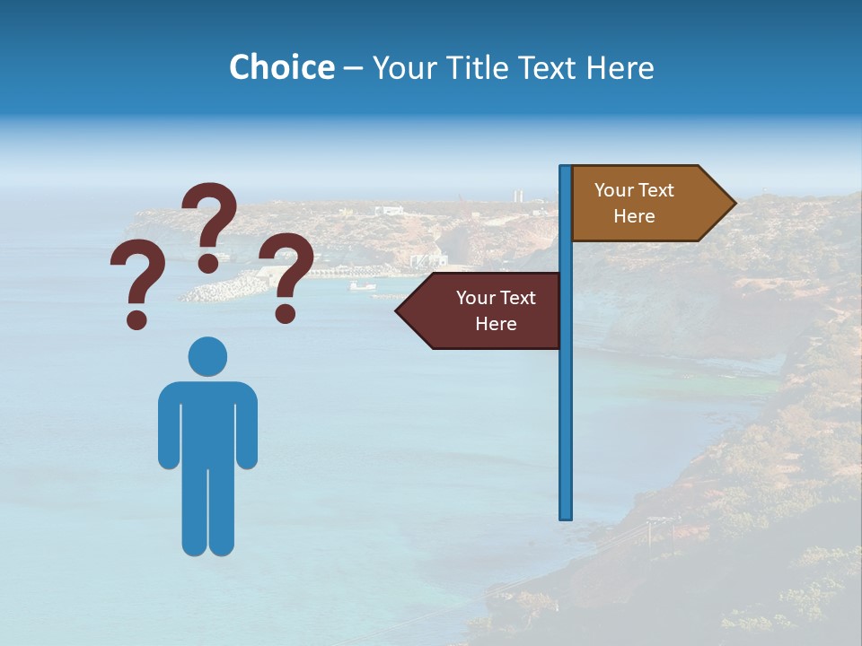 A Large Body Of Water Surrounded By Mountains PowerPoint Template