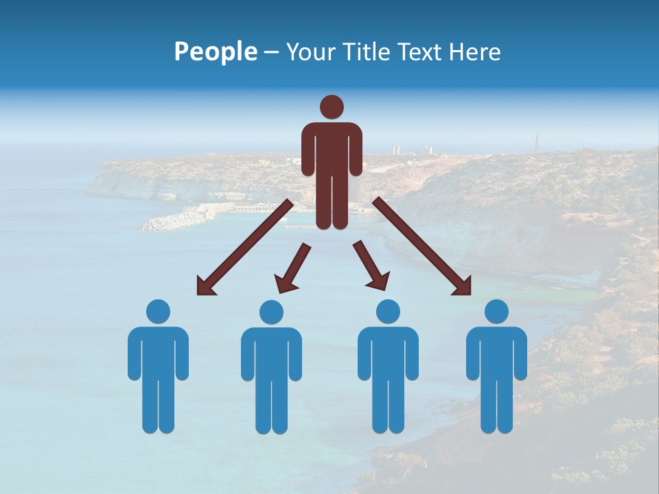 A Large Body Of Water Surrounded By Mountains PowerPoint Template