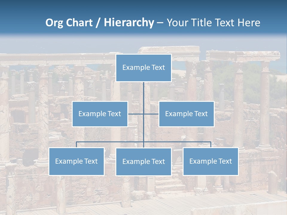 A Large Group Of Ruins In Front Of A Body Of Water PowerPoint Template